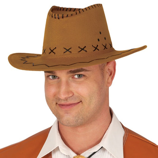 Sombrero de Vaquero Cowboy Marrón Claro
