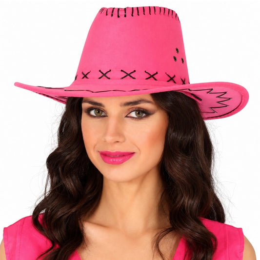 Sombrero de Vaquero Cowboy Fucsia