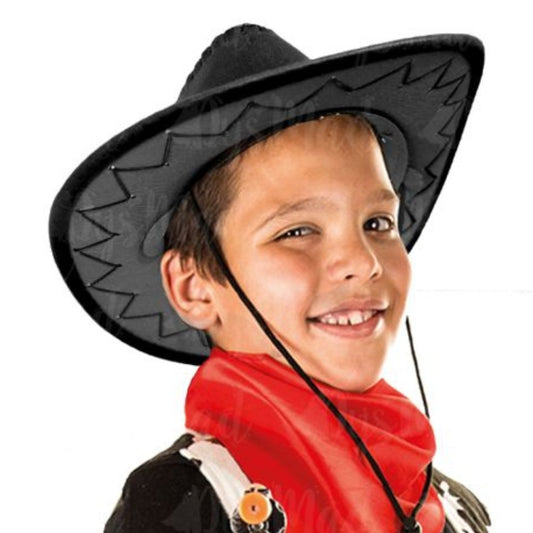 Sombrero de Vaquero Negro infantil