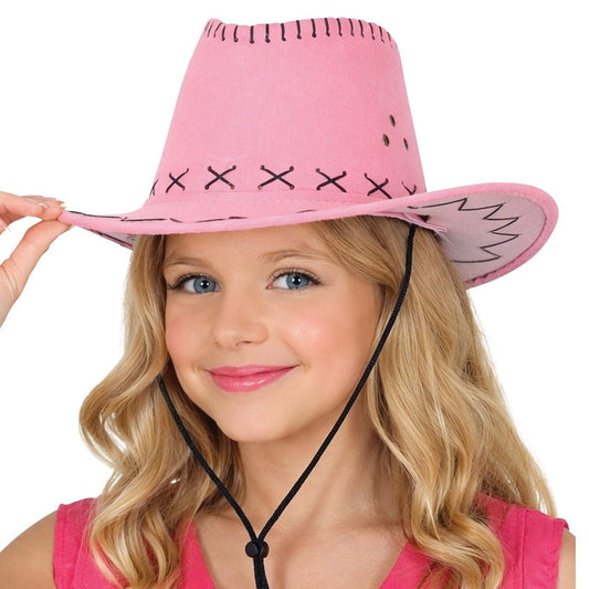 Sombrero de Vaquero Rosa infantil