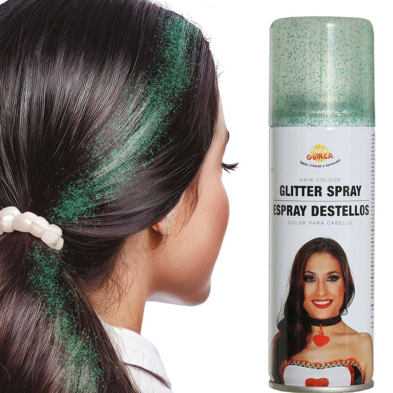 Spray de Pelo Glitter Verde