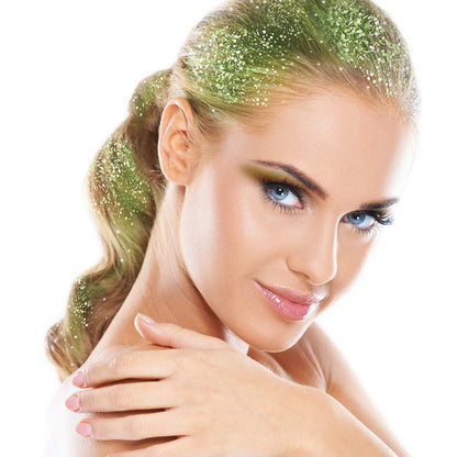 Spray de Pelo Glitter Verde