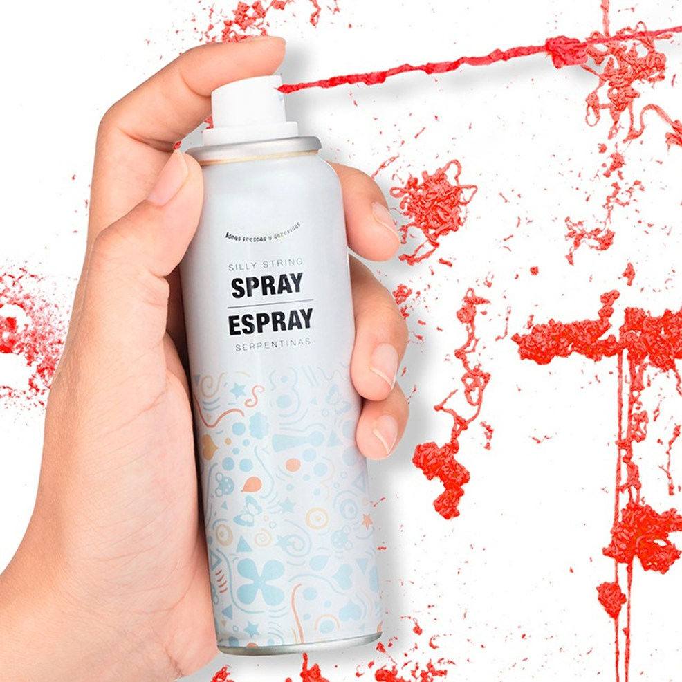 Spray de Serpentina Rojo