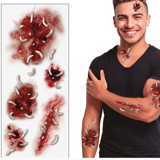 Tatuajes de Heridas con Gusanos