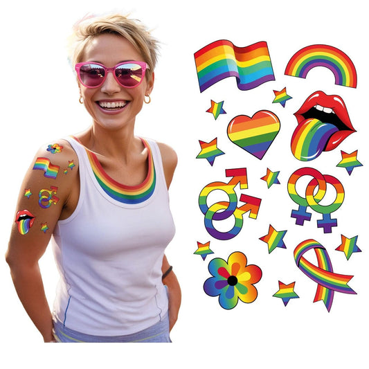 Tatuajes Multicolor de Orgullo Gay