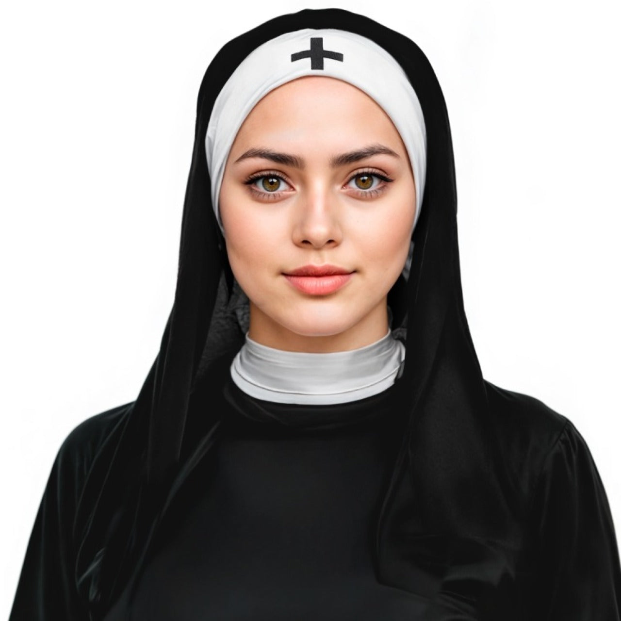 Tocado de Monja con Cruz