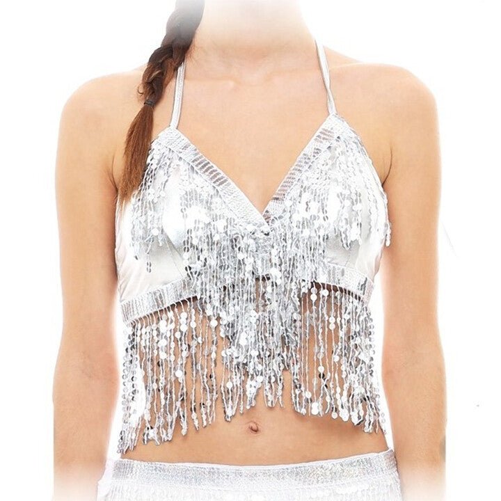 Top de Lentejuelas Plateado