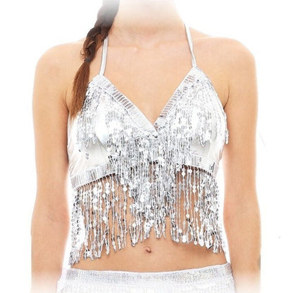 Top de Lentejuelas Plateado