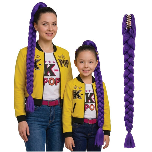 Trenza de Cantante K-Pop Lila