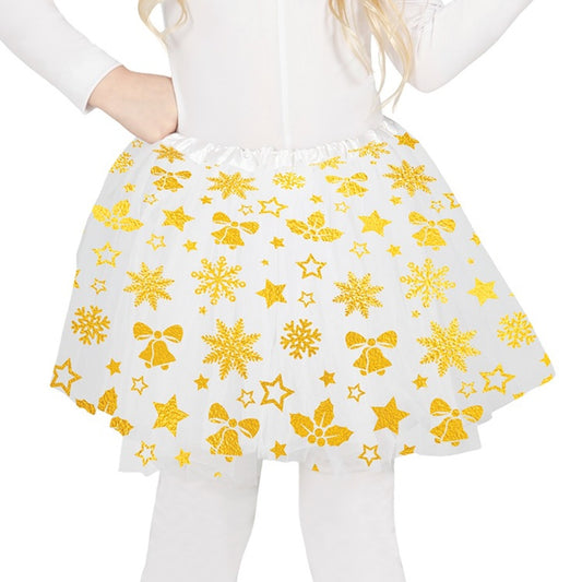 Tutú Estrellas Navidad infantil