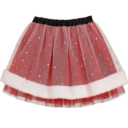 Falda Tutú de Mamá Noel infantil