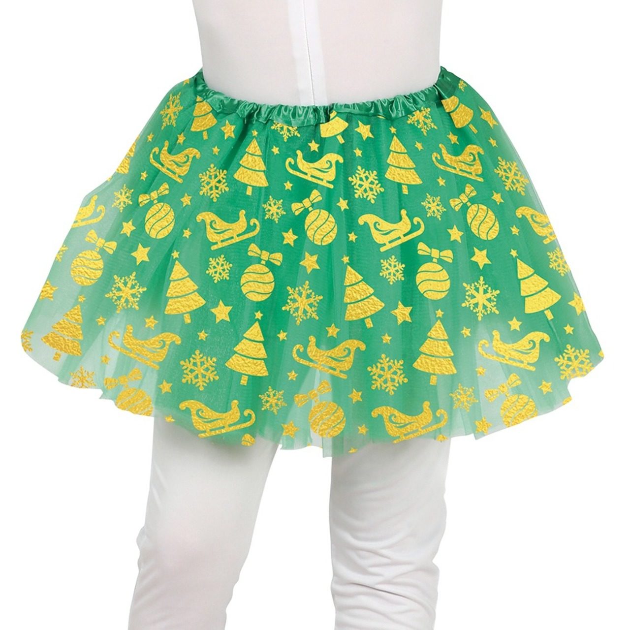 Tutú Verde Navidad infantil