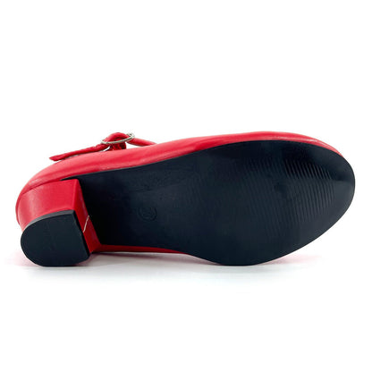 Zapatos de Flamenco Rojos Lisos infantiles