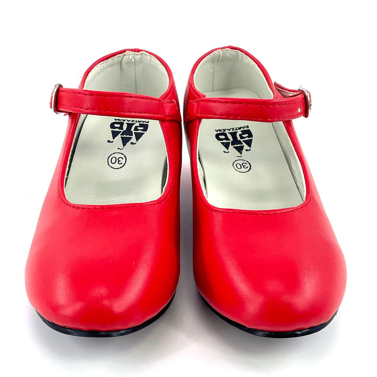 Zapatos de Flamenco Rojos Lisos infantiles