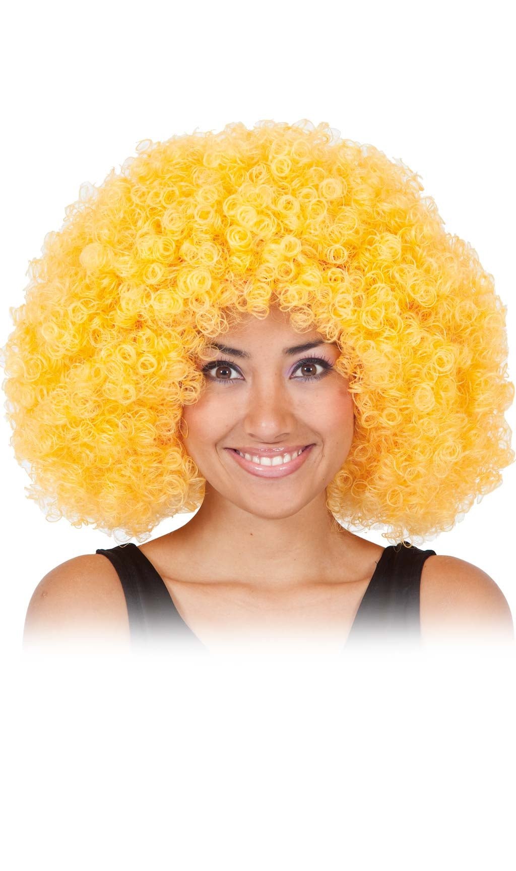 Peluca Afro Jumbo Amarilla