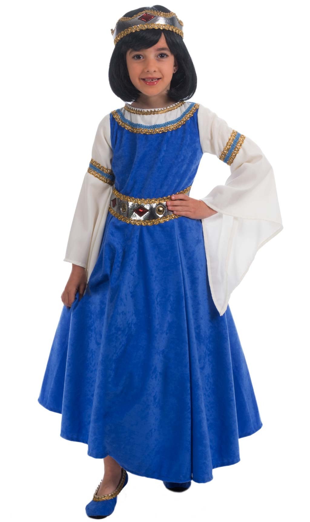 Disfraz de Reina Medieval Zafiro para niña I Don Disfraz