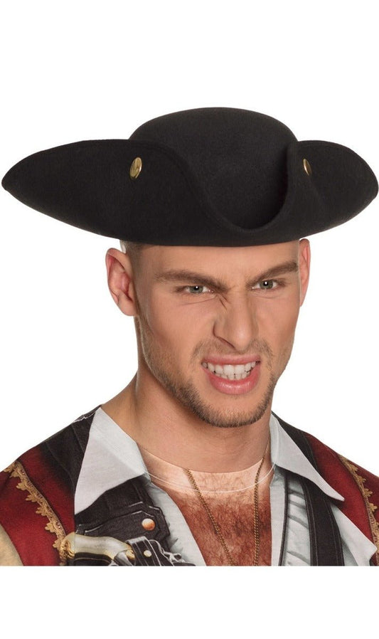 Sombrero de Pirata Almirante Negro