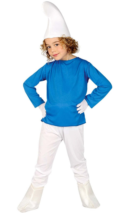 Disfraz de Duende Azul Pompón infantil I Don Disfraz