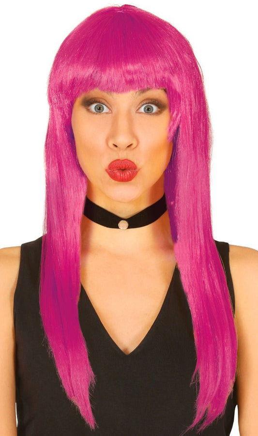 Peluca Fucsia Melena Eco