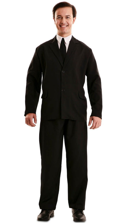 Disfraz de Traje Negro para hombre I Don Disfraz