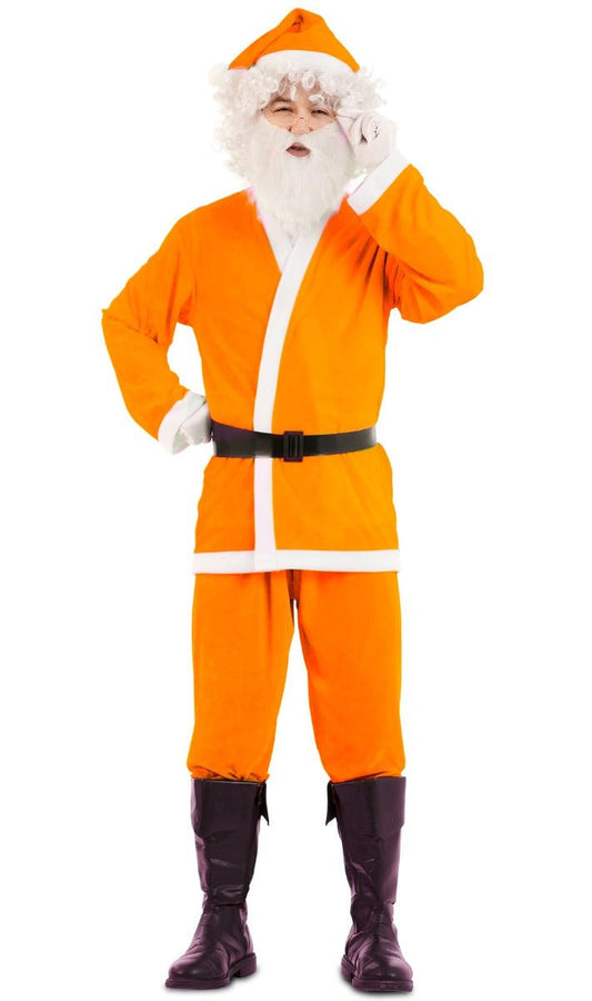Disfraz de Papá Noel Naranja Eco para adulto I Don Disfraz