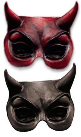 Media Máscara de látex Demonio Colores