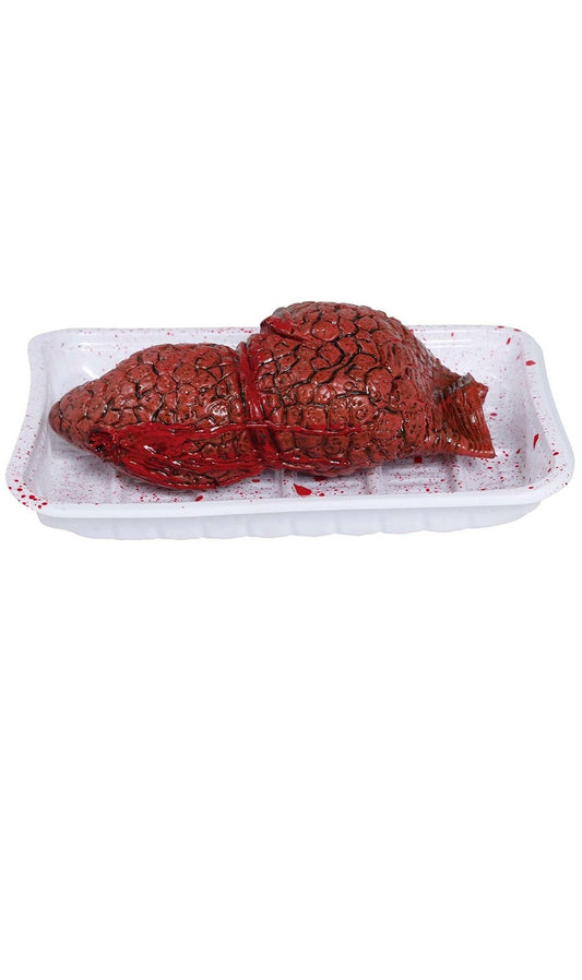 Bandeja con Pulmón ensangrentado