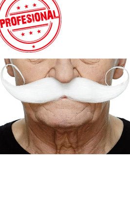 Bigote Blanco Profesional 073-LG