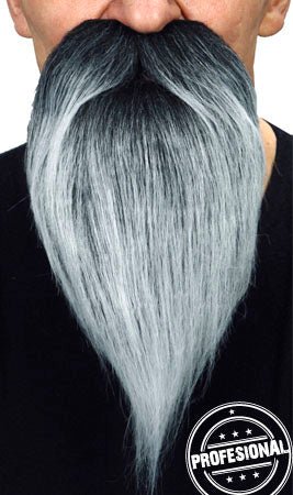 Bigote y Barba Canas Profesional 034-LF