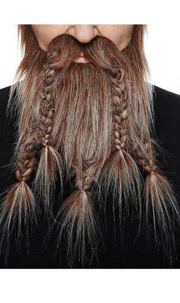 Bigote y Barba Castaño Canas Profesional 061-LI