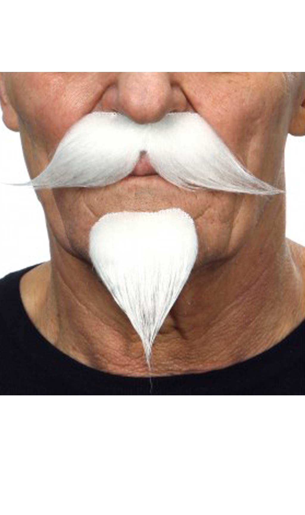 Bigote y Perilla Blanco Profesional 019-ME