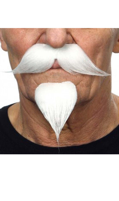 Bigote y Perilla Blanco Profesional 019-ME