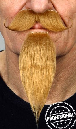 Bigote y Perilla Castaño Claro Profesional 026-MI