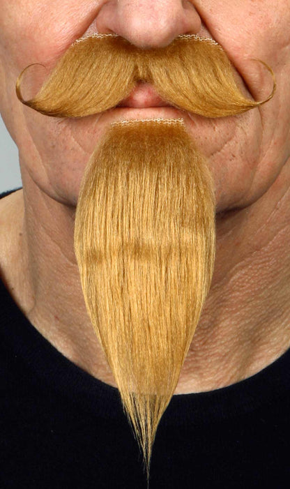 Bigote y Perilla Castaño Claro Profesional 026-MI