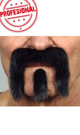 Bigote y Perilla Negro Profesional 025-SE