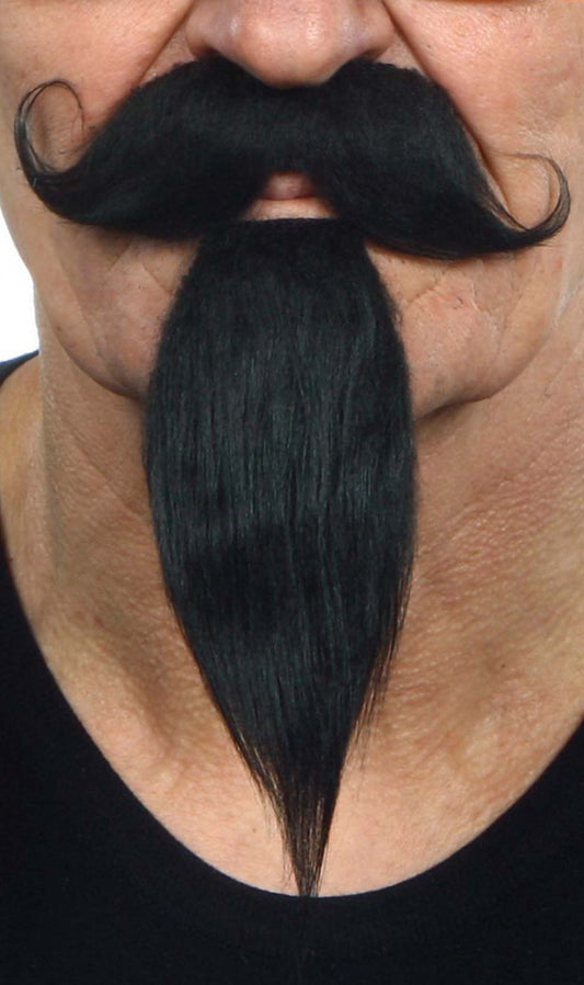 Bigote y Perilla Negro Profesional 026-MF