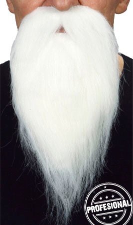 Bigote y Barba Blanco Profesional 034-LG
