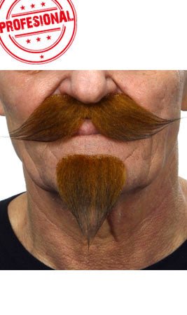 Bigote y Perilla Castaño Profesional 019-MG