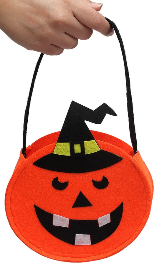 Bolsa de Calabaza Sonriente Porta Caramelos