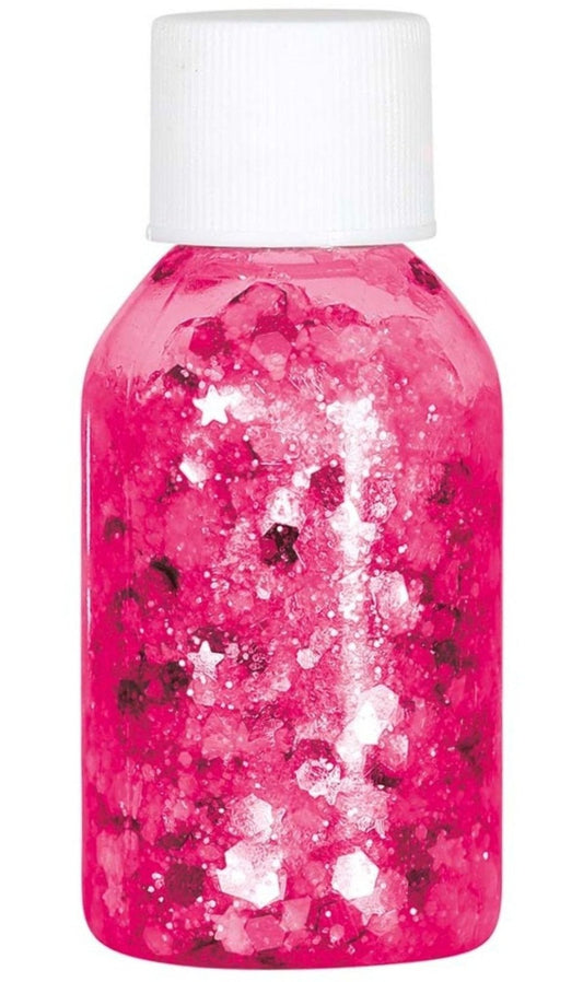 Bote de Glitter en Gel Fucsia