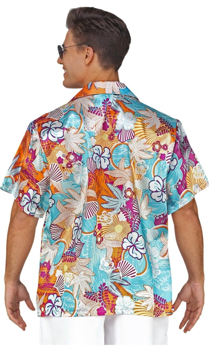 Camisa Hawaiana de Flores I Don Disfraz