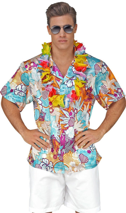 Camisa Hawaiana de Flores I Don Disfraz