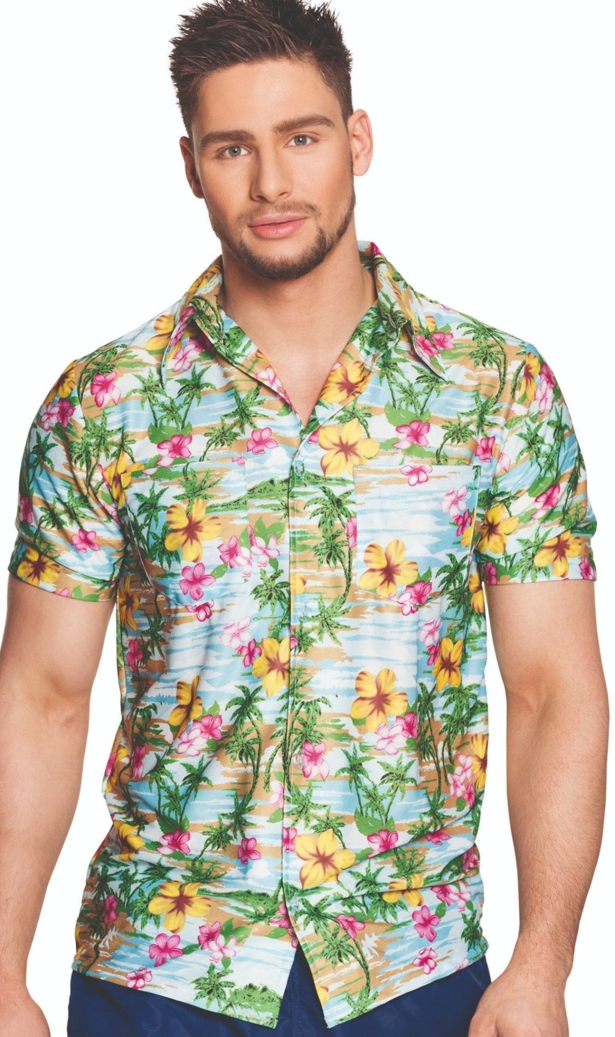 Camisa Hawaiana Hibiscos I Don Disfraz