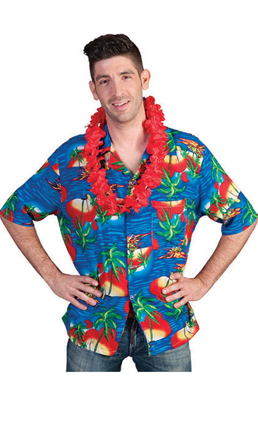 Camisa Hawaiana Islas I Don Disfraz