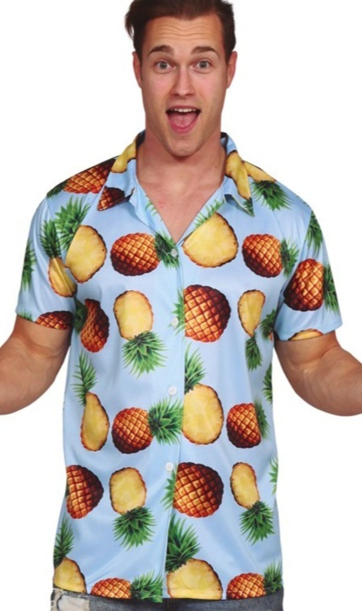 Camisa Hawaiana Piñas I Don Disfraz