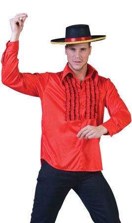 Camisa Años 60 Roja para adulto I Don Disfraz