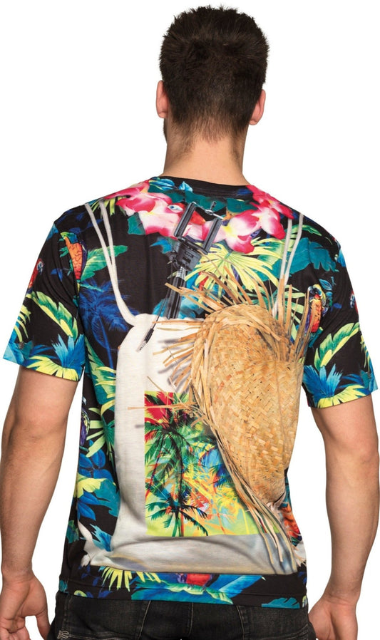 Camiseta Hawaiana Loros I Don Disfraz