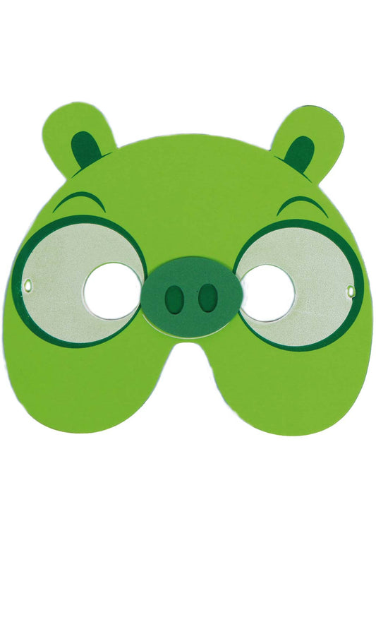 Careta de Cerdito Verde de Videojuego