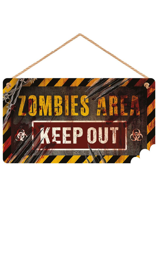 Cartel Zombie de Madera