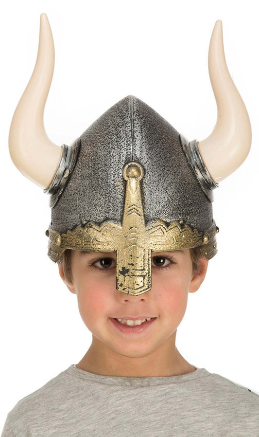 Casco Vikingo Guerrero Infantil